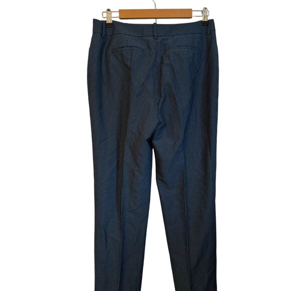 Carlisle Womens Blue Houndstooth Pattern Slim Fit Trousers Size 8 women pants - Picture 10 of 12